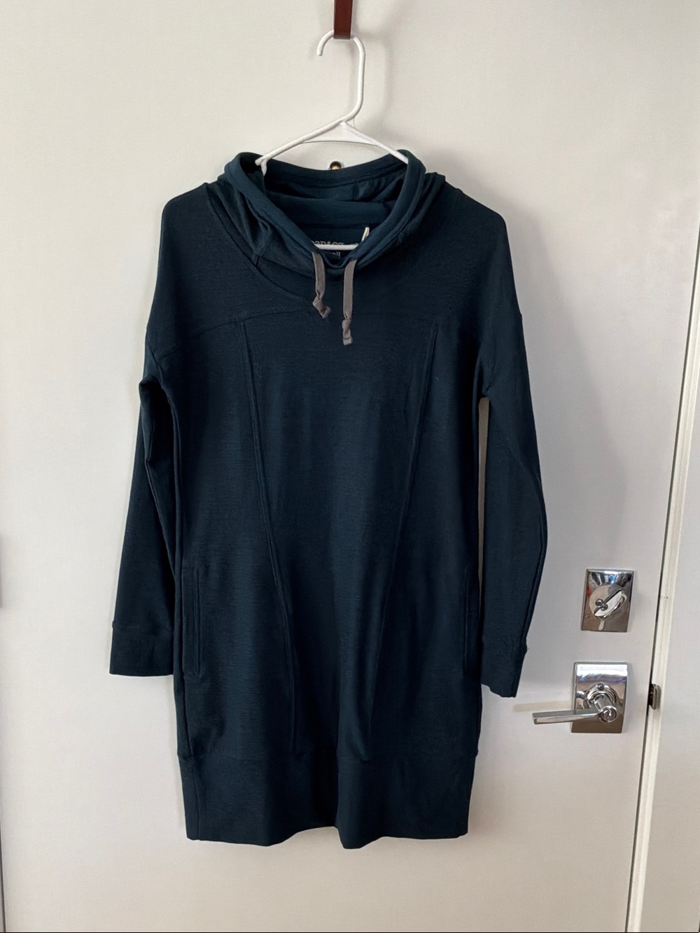 Toad&Co Long Cowl-Neck Tunic in Teal